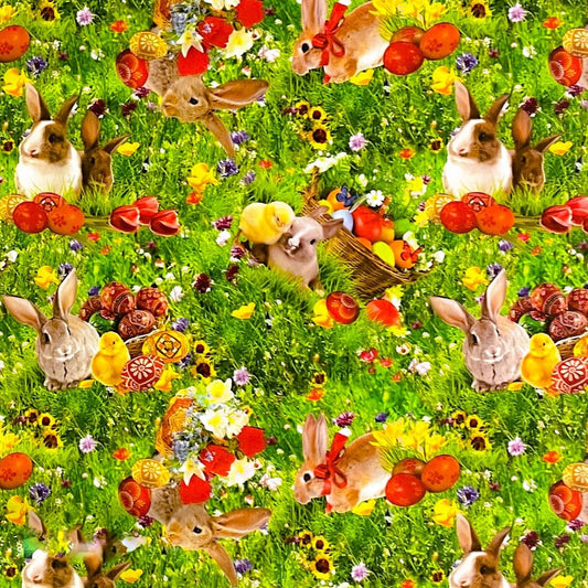 Wachstuch Rolle Meterware Rollenware 01002-00 Ostern Osterhase Ostereier