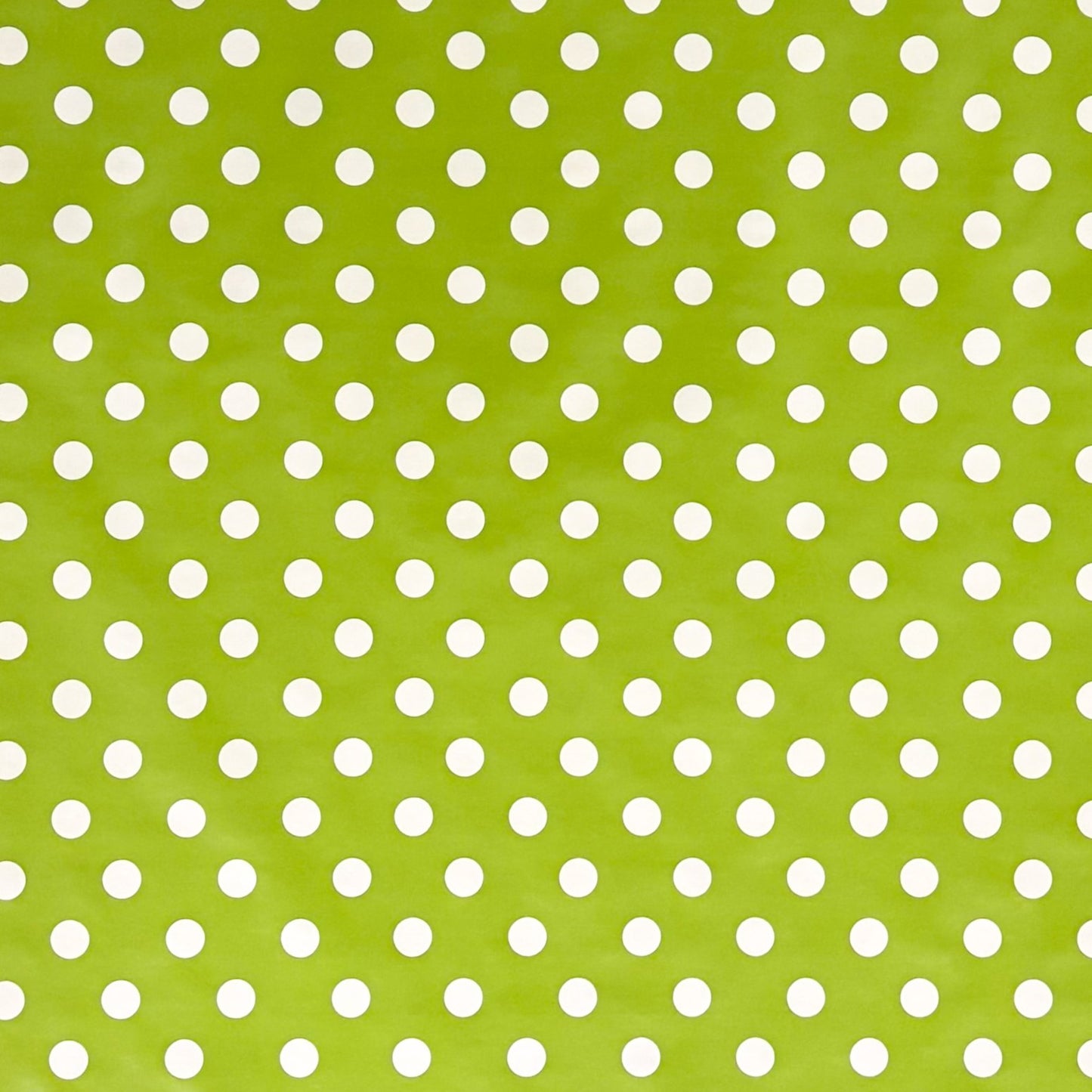 Nappe toile cirée 01150-05 pois blancs sur pois verts carrée ronde ovale