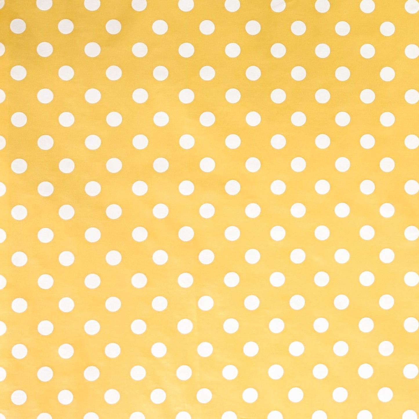 Wachstuch Tischdecke 01150-10 weiße Punkte auf gelb Polka Dots eckig rund oval