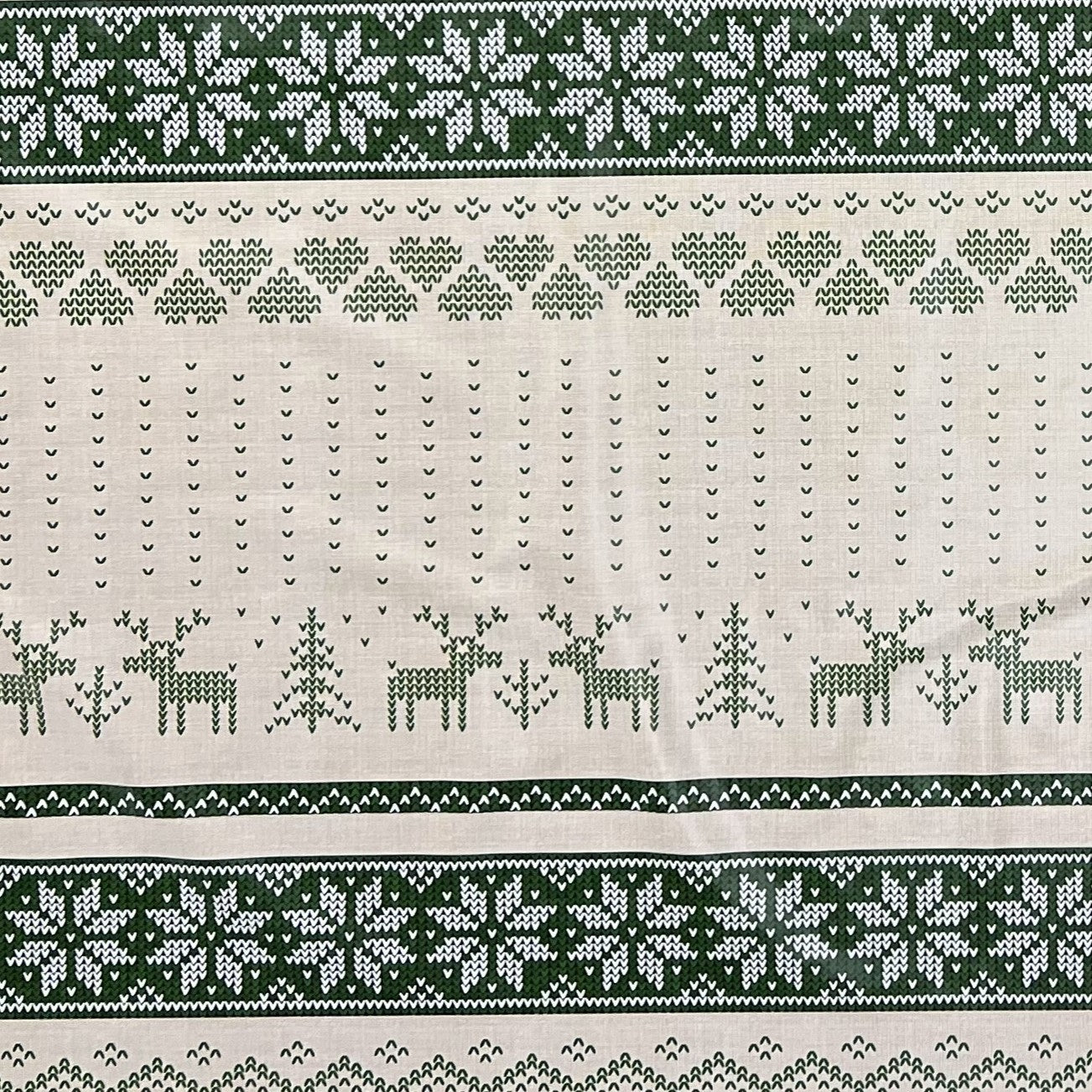 KEVKUS Wachstuch Tischdecke 01231-03 grün Weihnachten Skandinavien wählbar in eckig, rund und oval -