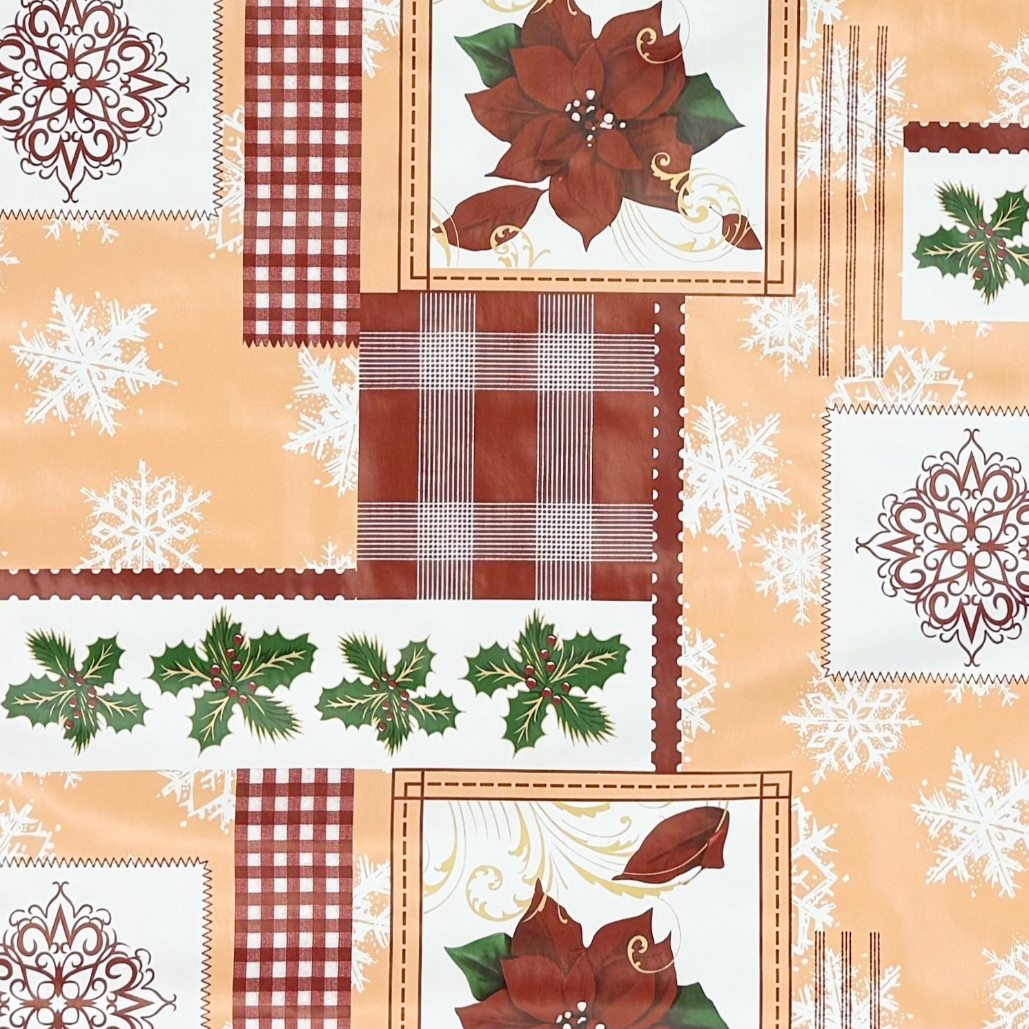 Wachstuch Rolle Weihnachten 01269-00 Weihnachtsstern Rollenware –