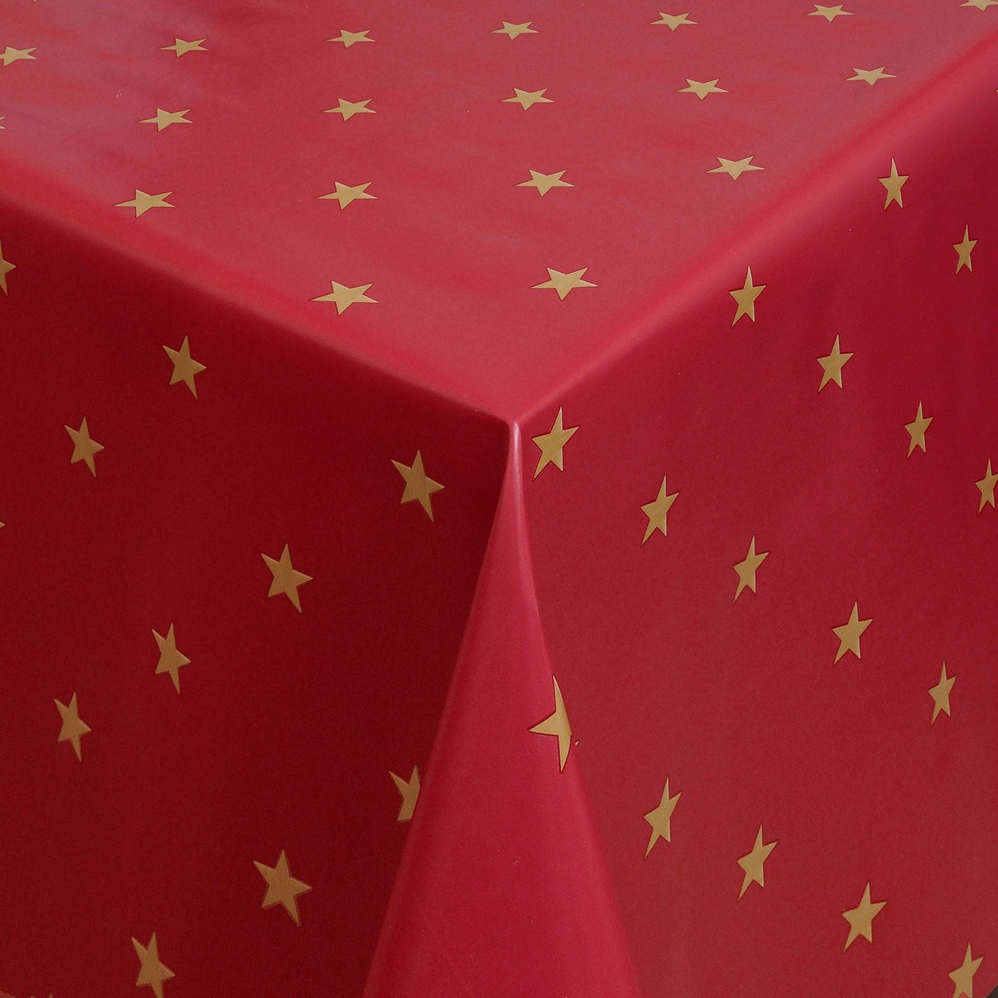 Wachstuch Tischdecke 01280-03 rot goldene Sterne Weihnachten Advent eckig rund oval