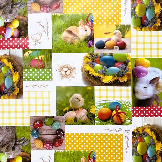 Wachstuch Rolle Meterware Rollenware 01360-00 Ostern Osterhase Ostereier