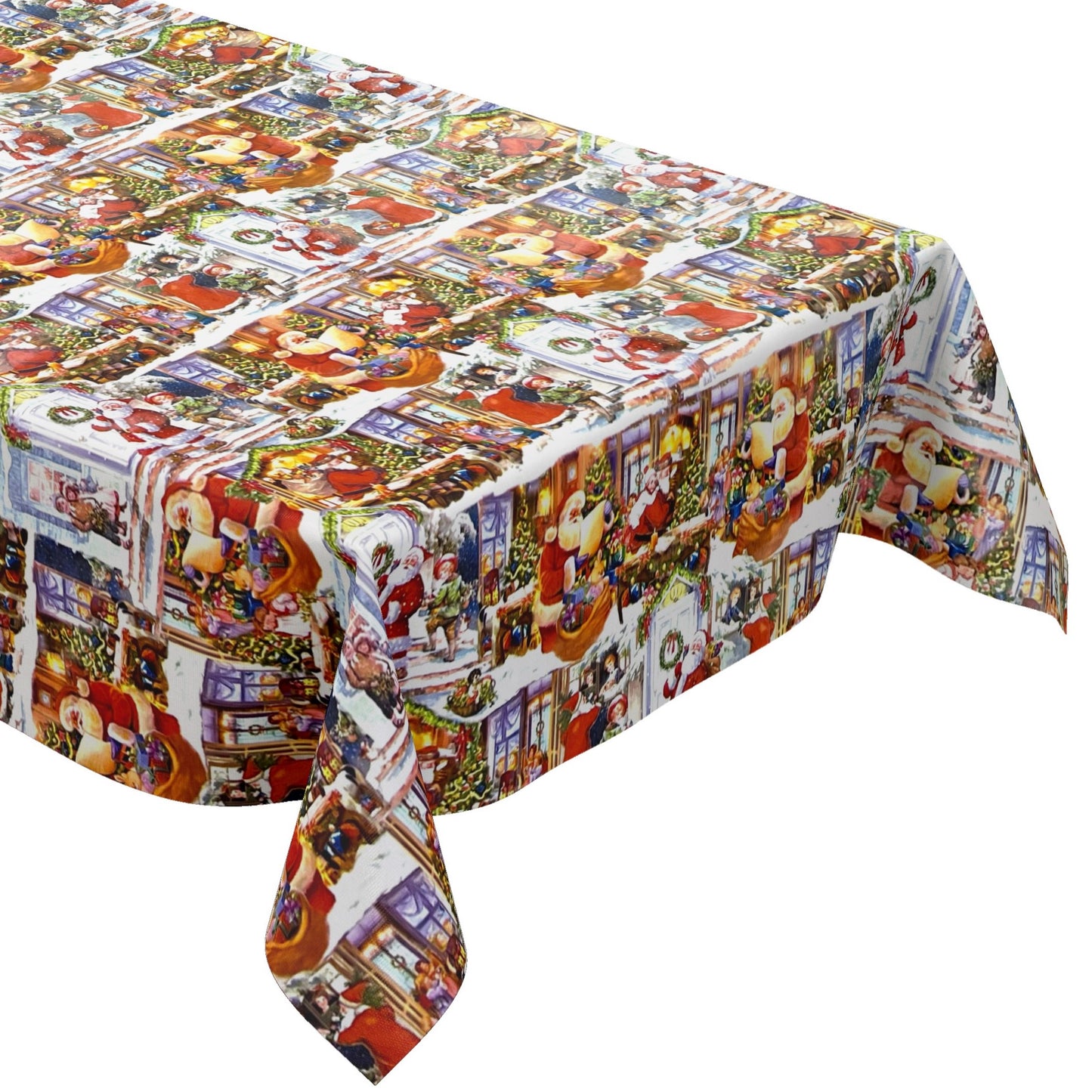 KEVKUS Wachstuch Tischdecke 01518-00 Weihnachten Advent Geschenke wählbar in eckig, rund und oval -