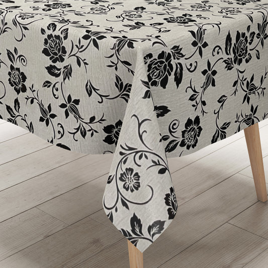 Wachstuch Tischdecke meliert grau