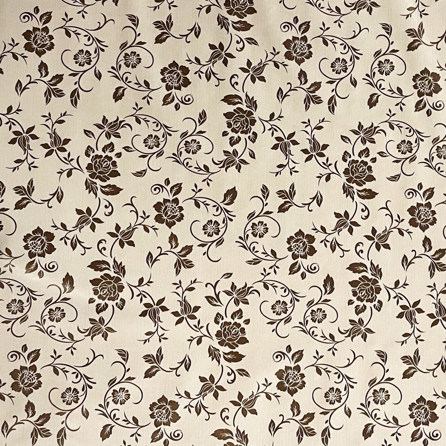 Wachstuch Tischecke beige bronze elegant barock