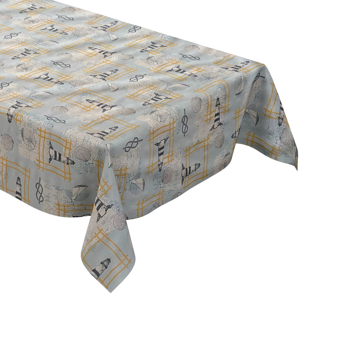 Wachstuch Tischdecke maritm hellblau