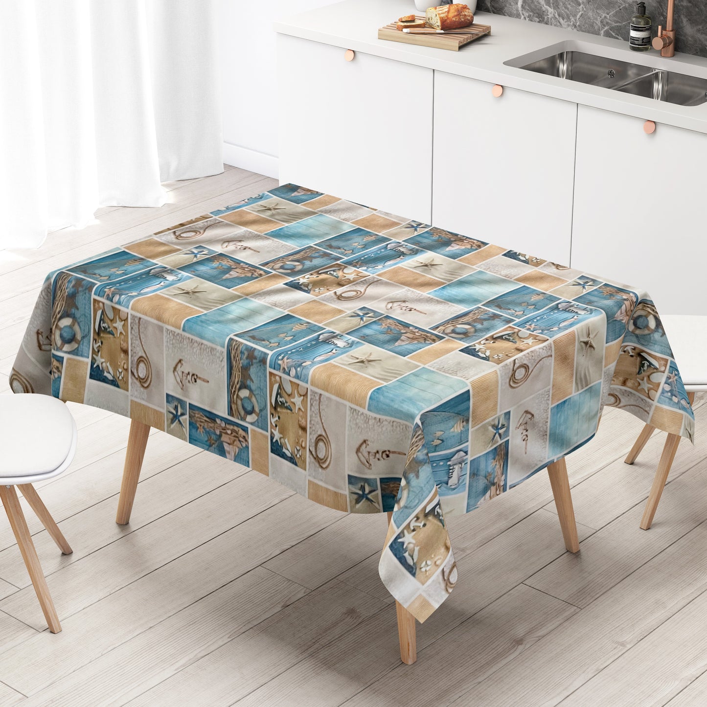 Wachstuch Tischdecke maritim Seestern