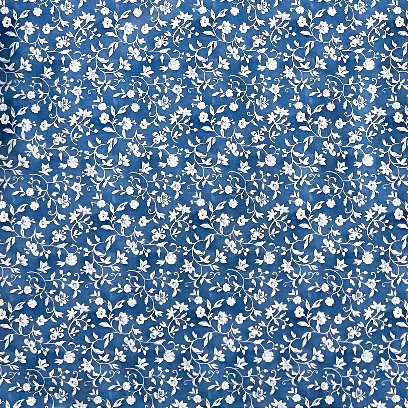 Wachstuch Tischdecke Blumen Elegant blau