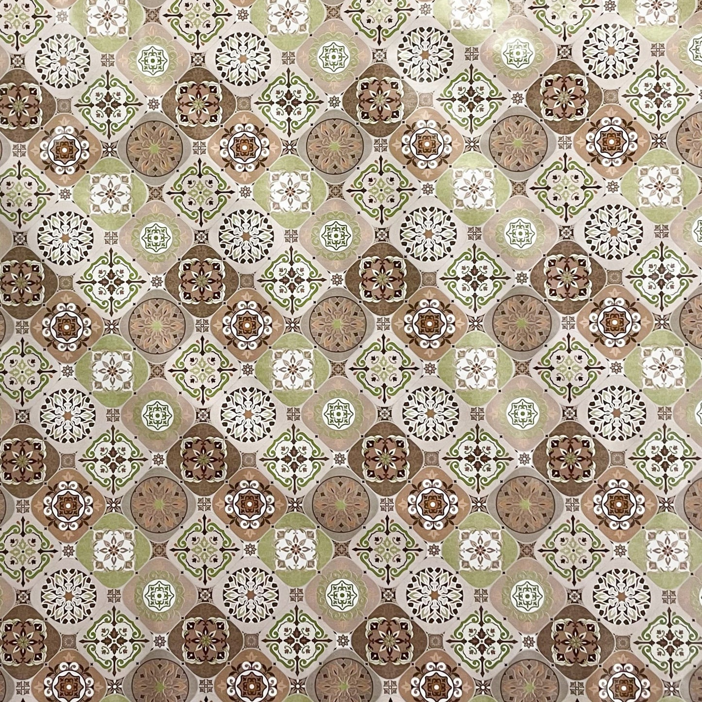 Mosaik Wachstuch Tischdecke