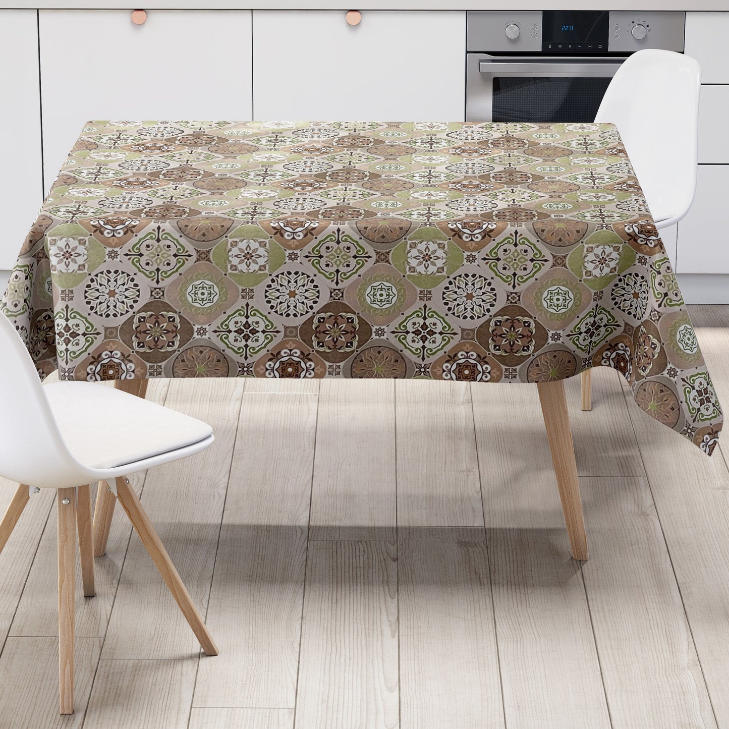 Mosaik Wachstuch Tischdecke
