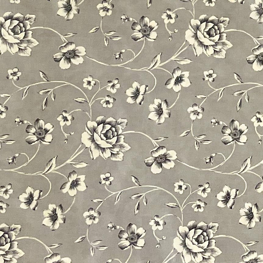 Wachstuch Tischdecke Rosen grau beige