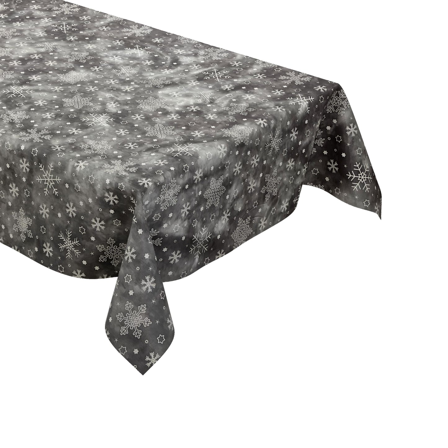 Wachstuch Tischdecke Schneeflocken