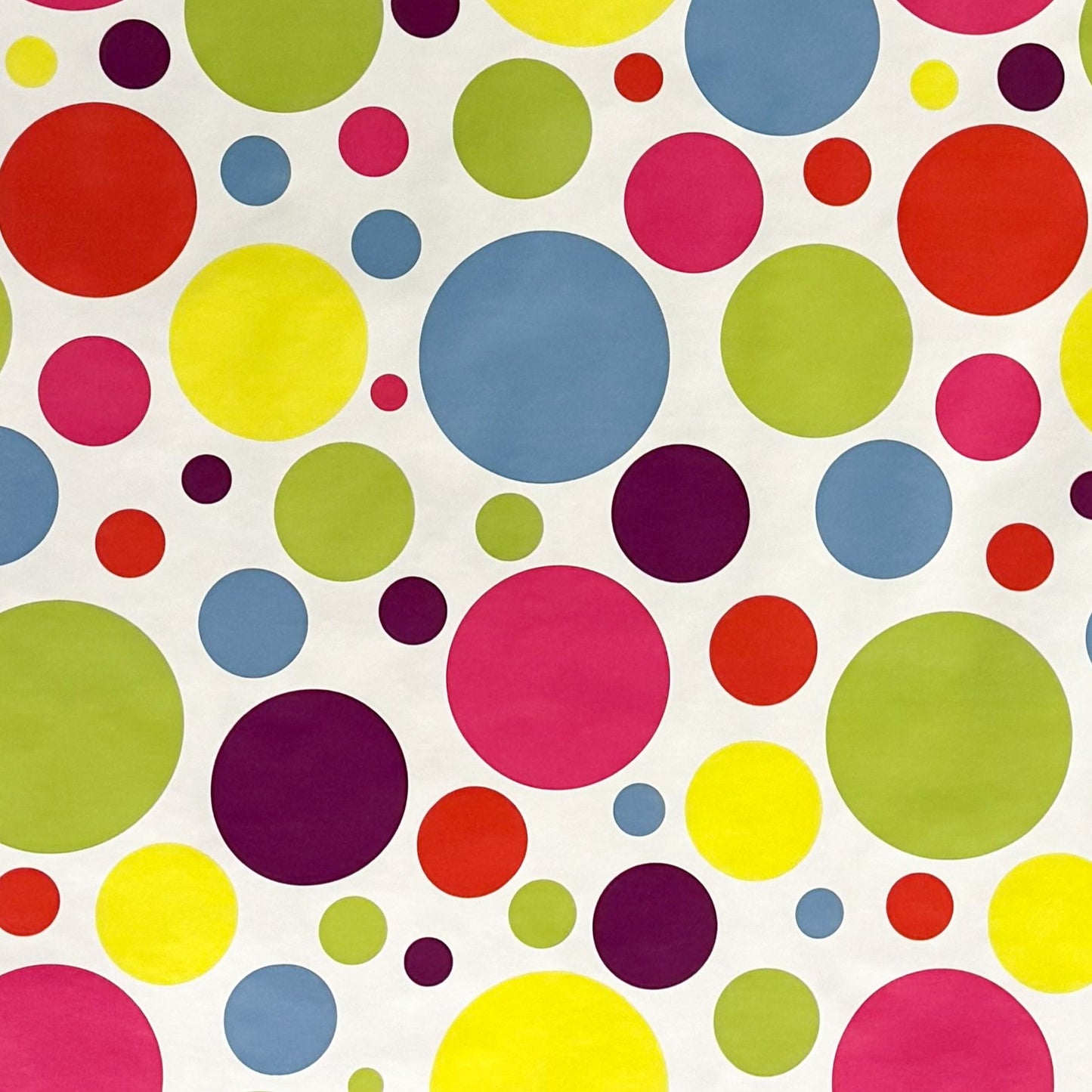 Wachstuch Tischdecke bunte Punkte