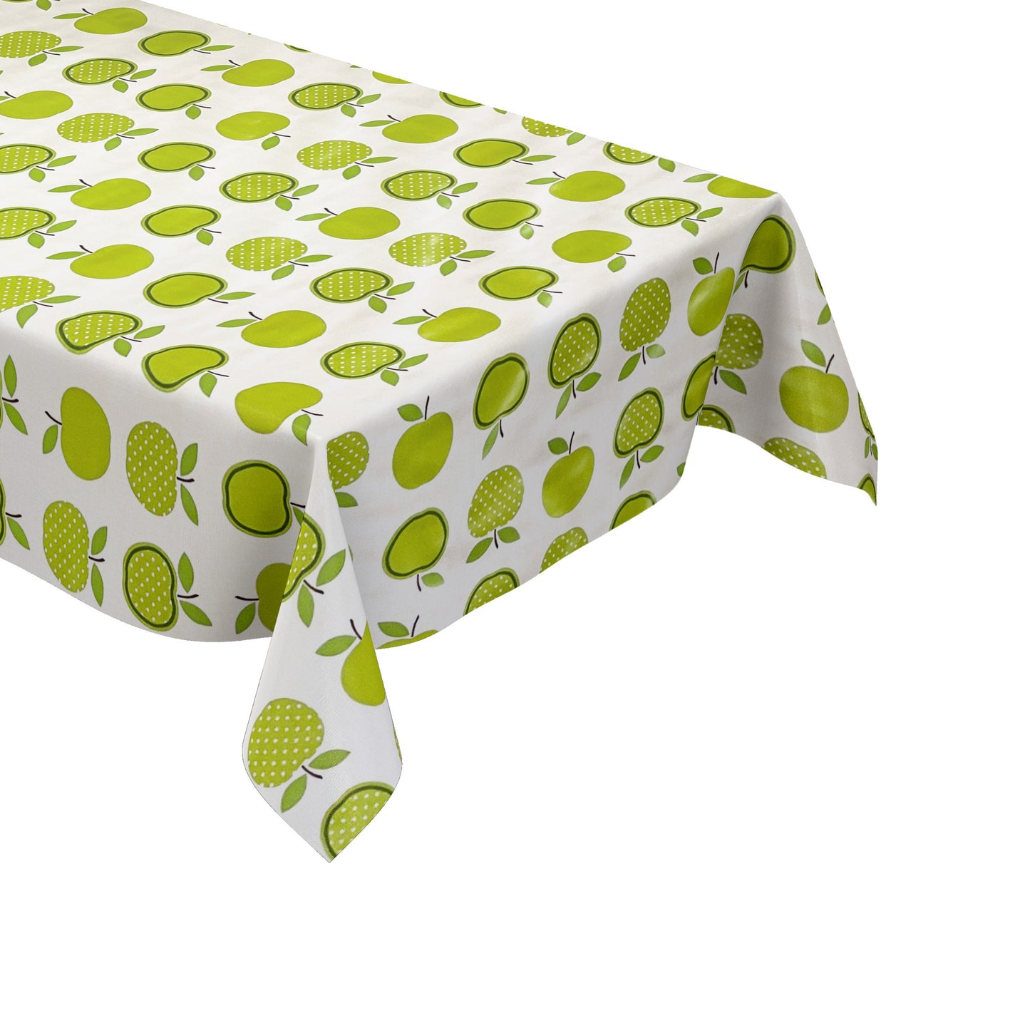 Wachstuch Tischdecke Äpfel grün