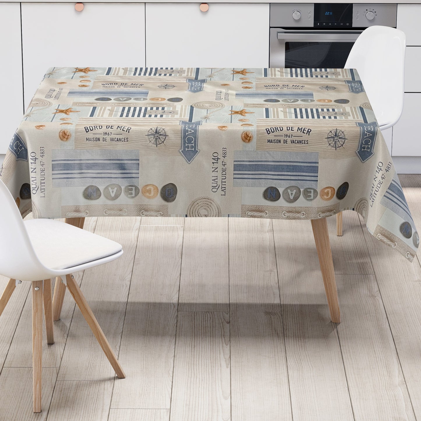 Wachstuch Tischdecke maritim