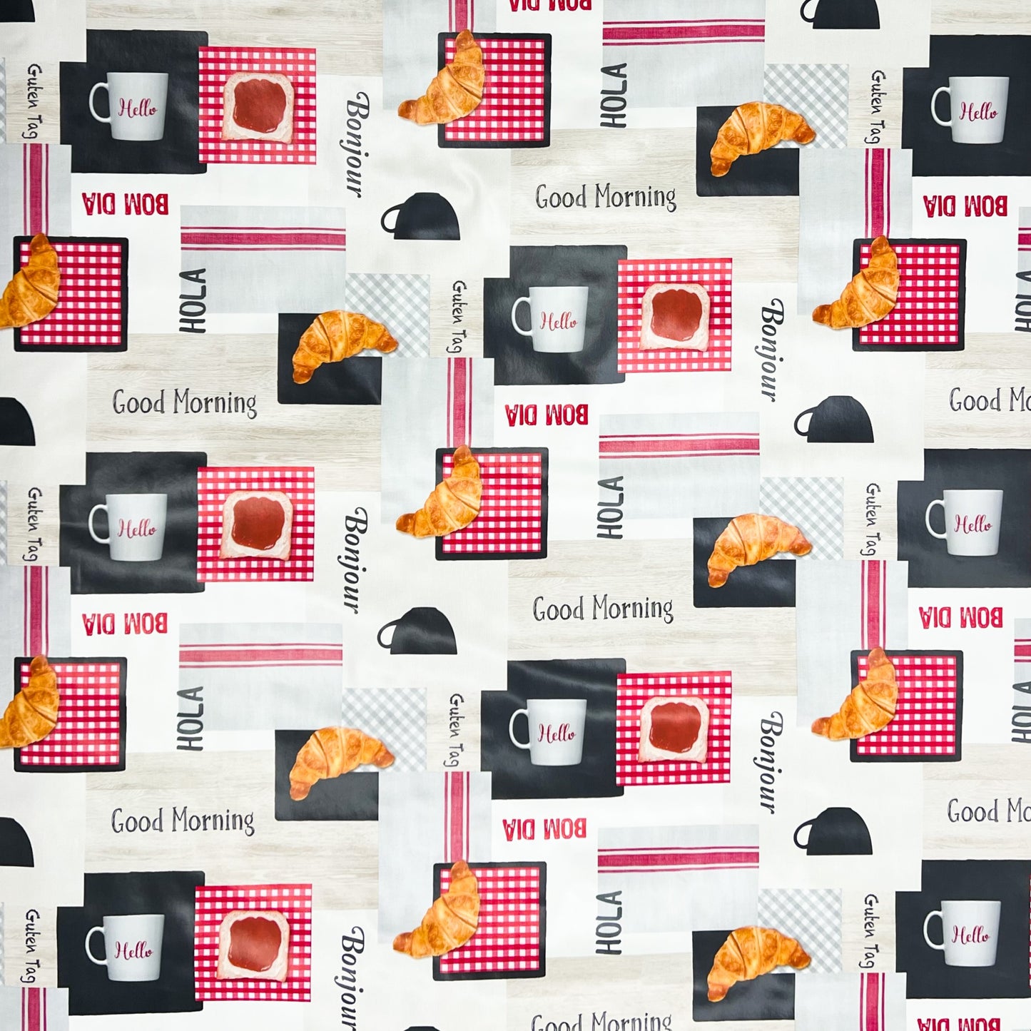 Wachstuch Tischdecke Küchenmotiv