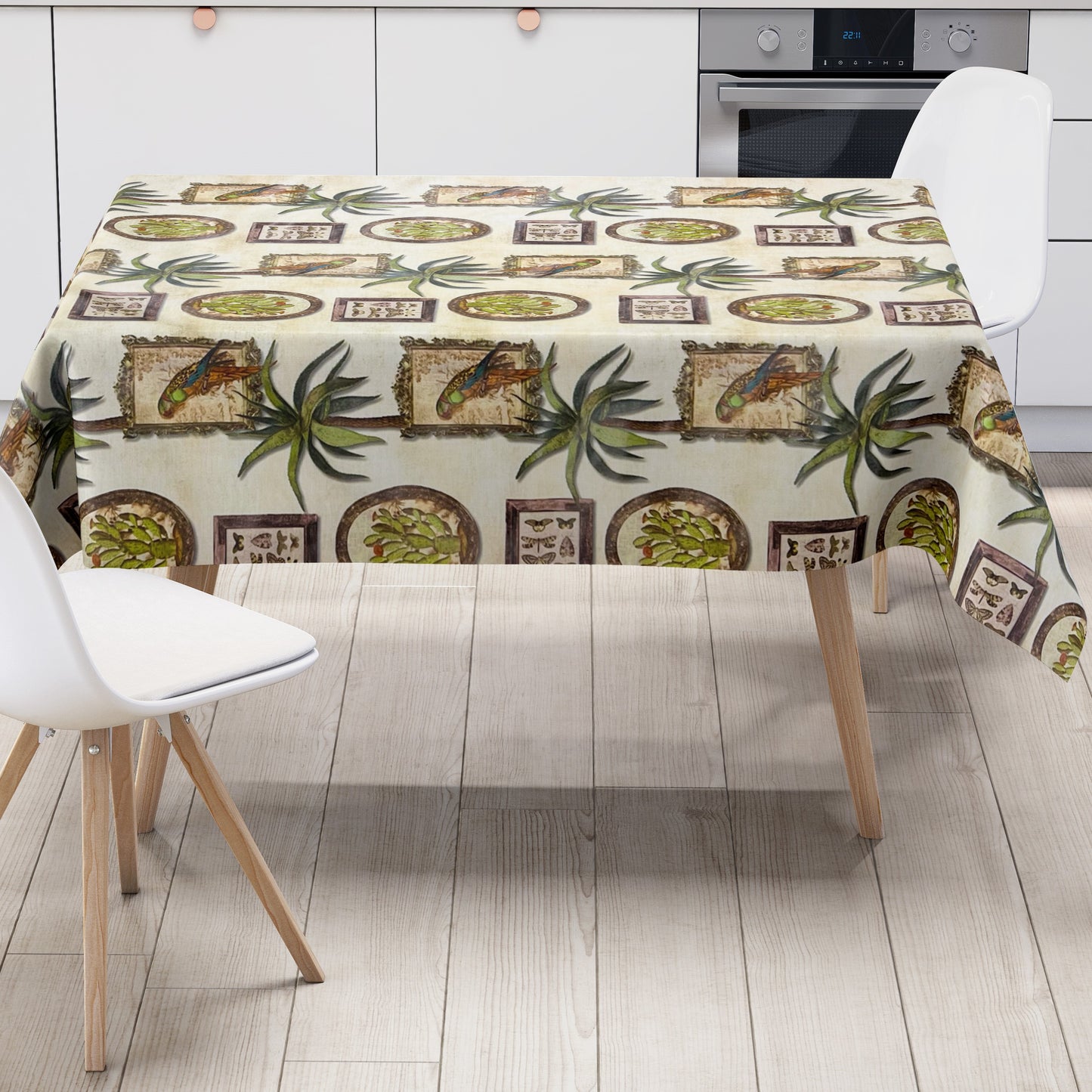 Wachstuch Tischdecke Papagei Dschungel