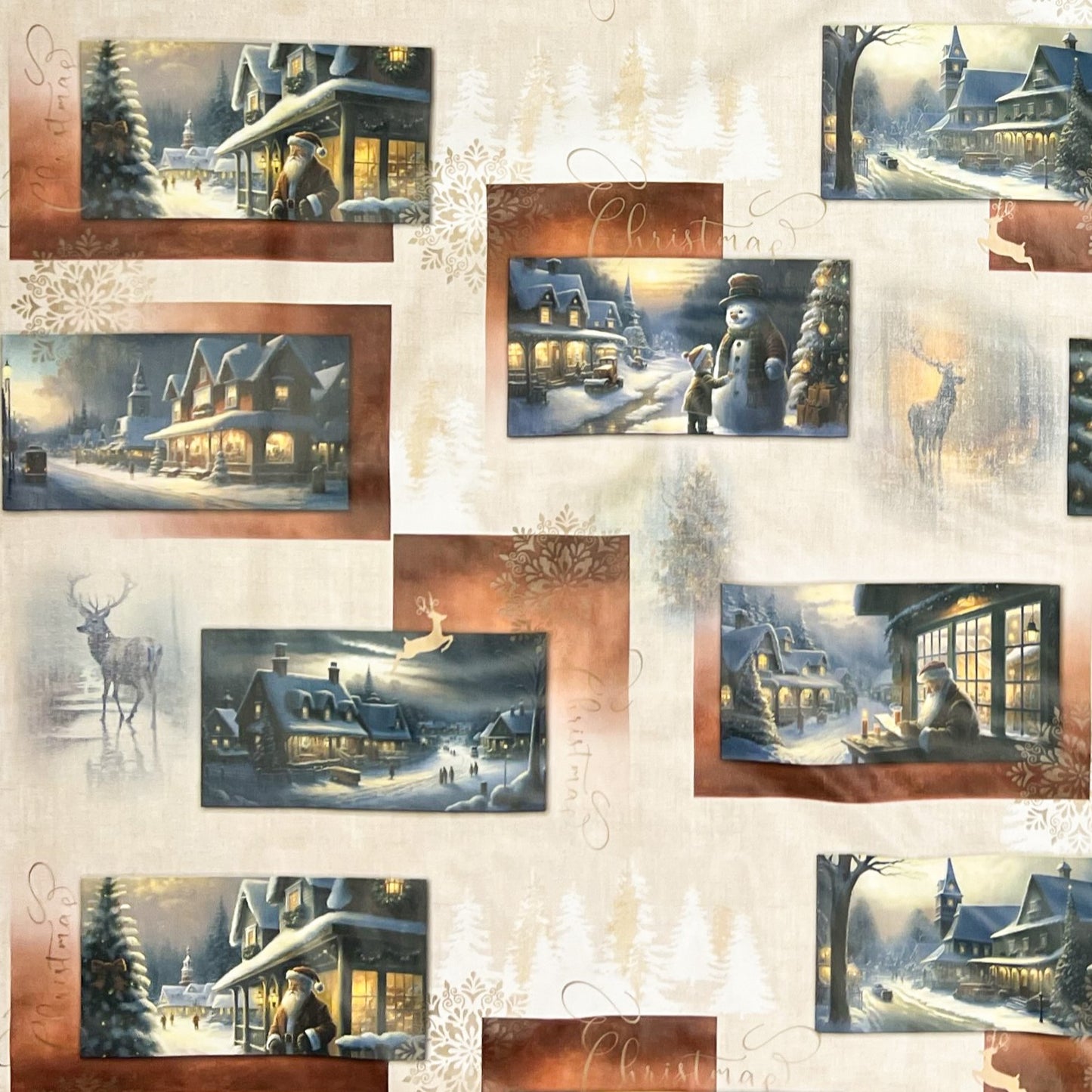 Wachstuch Tischdecke Weihnachten
