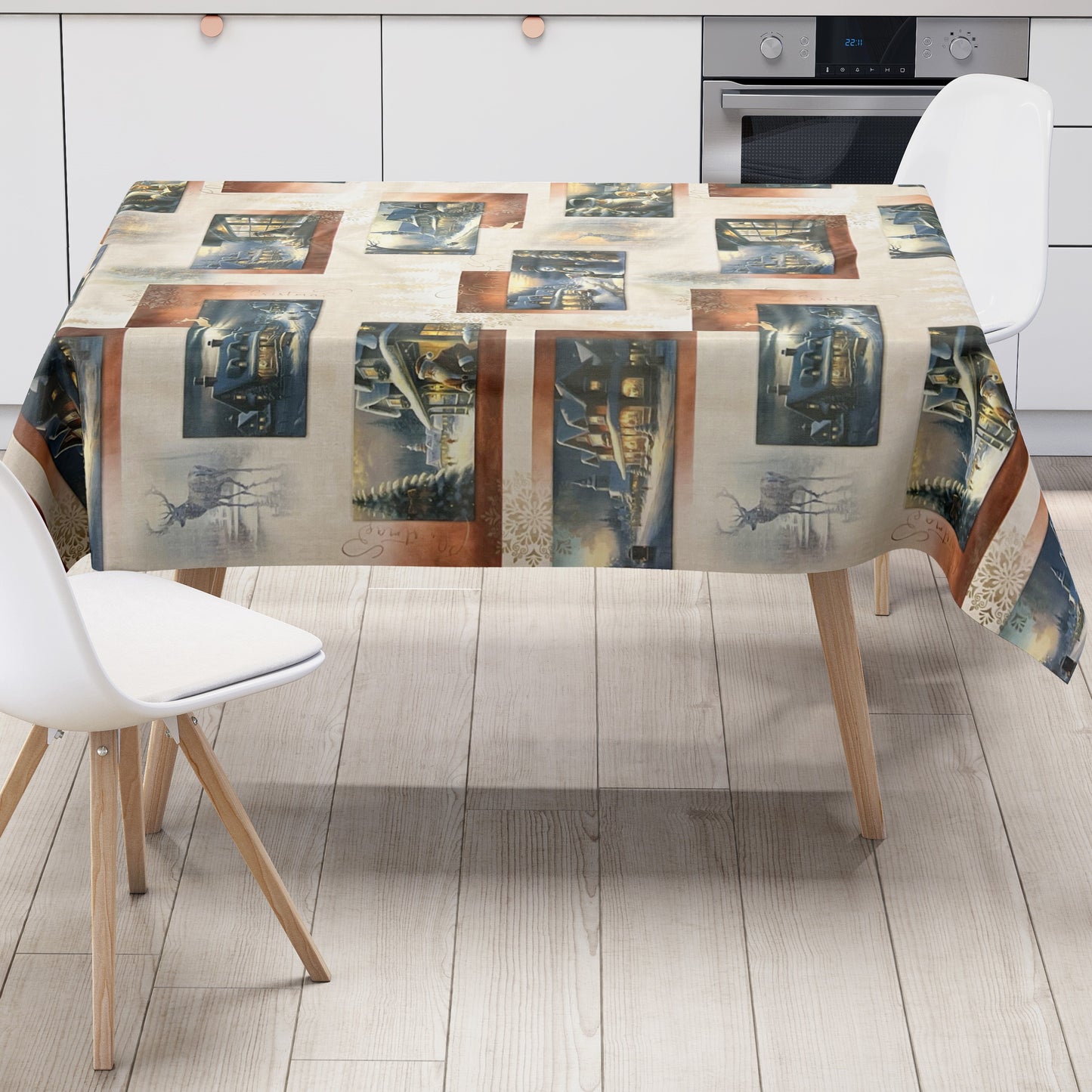 Wachstuch Tischdecke Weihnachten