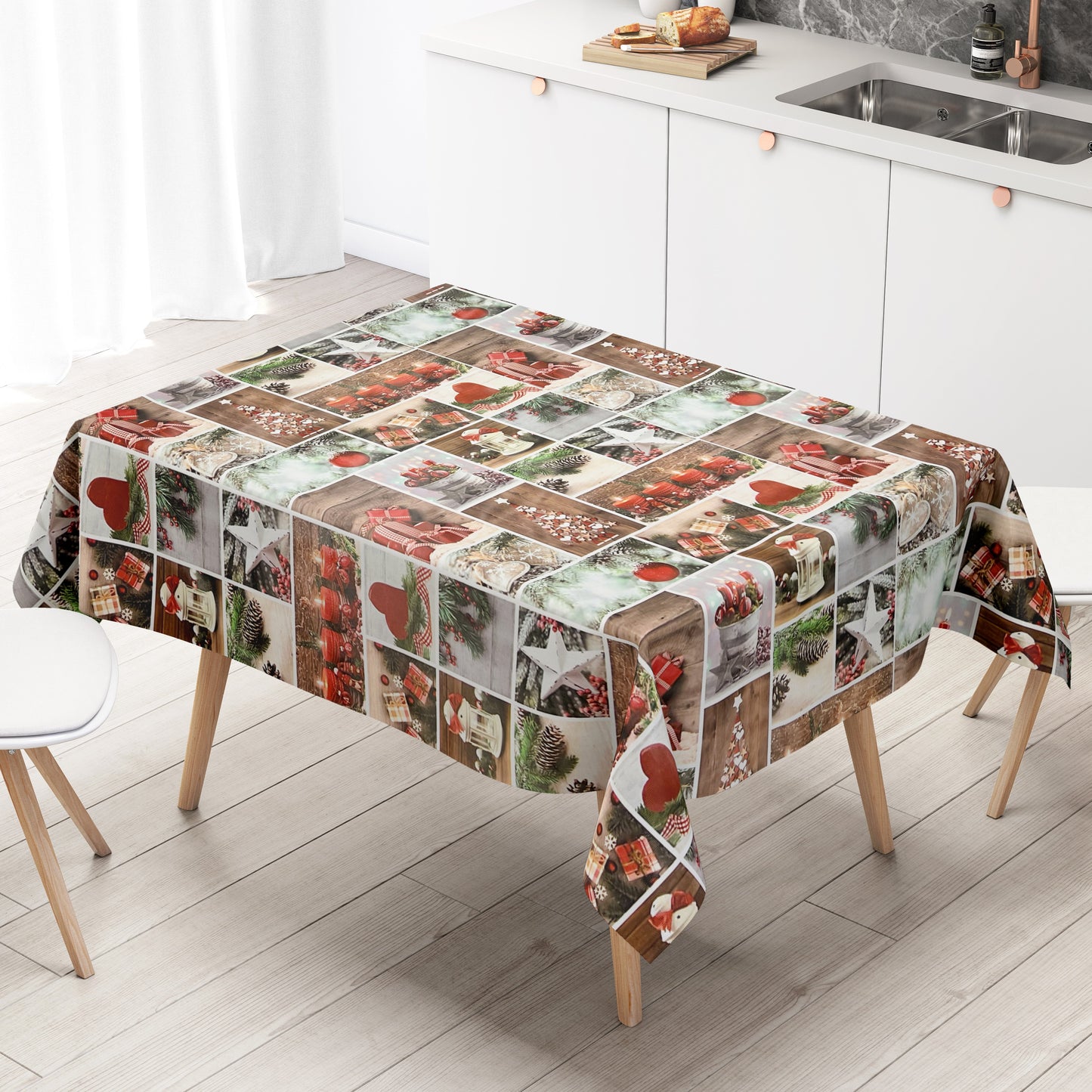 Wachstuch Tischdecke Weihanchten Advent