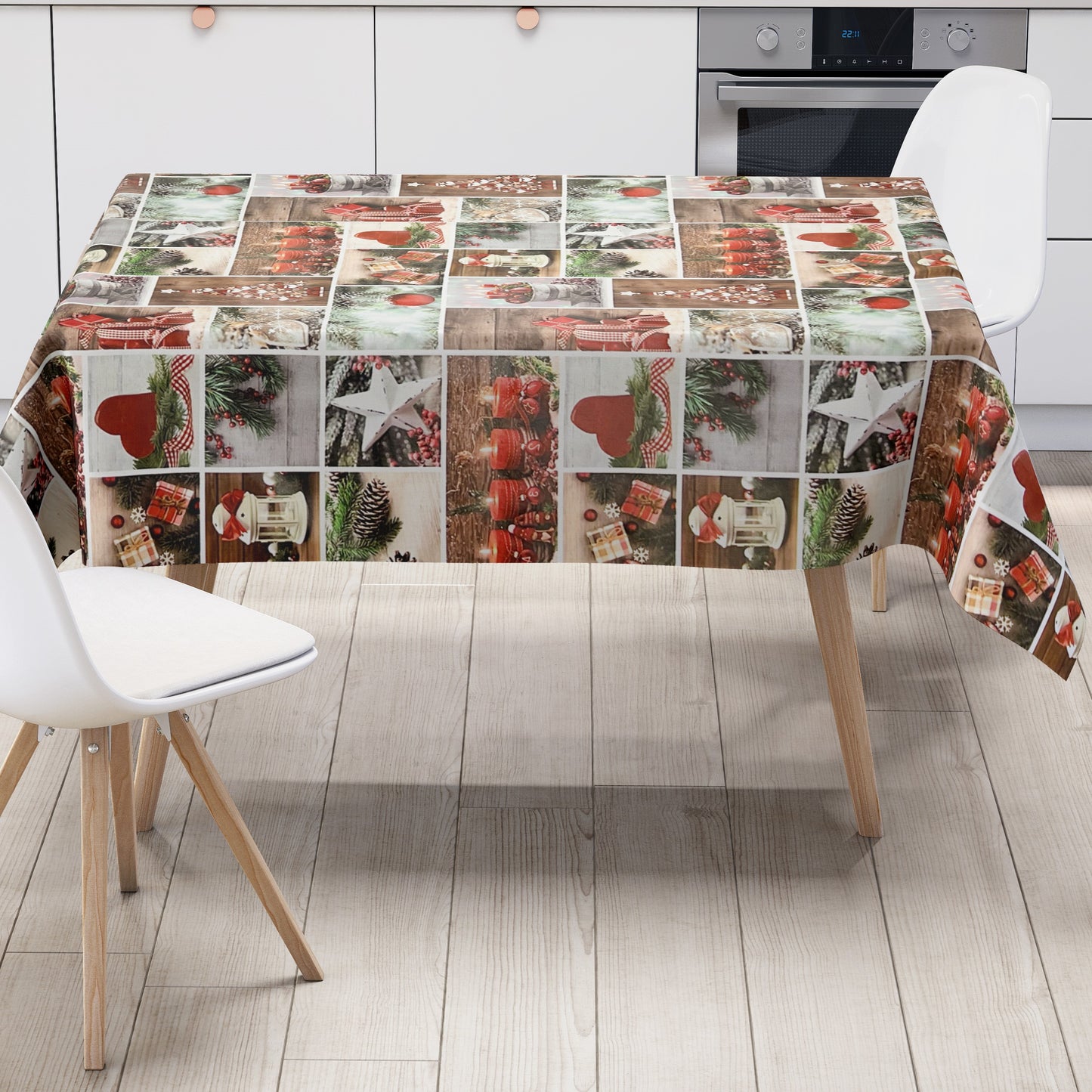 Wachstuch Tischdecke Weihanchten Advent