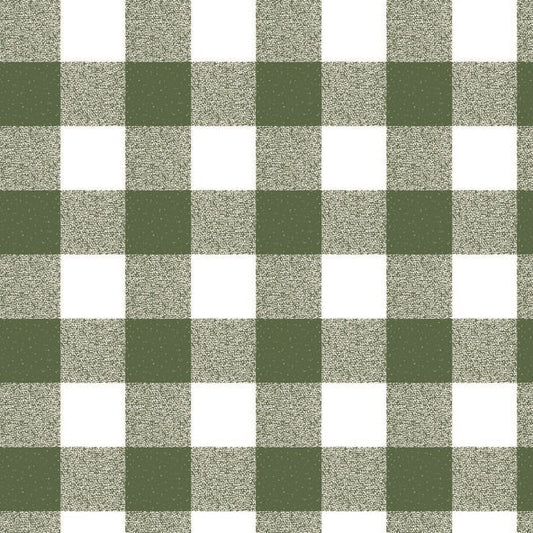 Wachstuchrolle Meterware Rollenware P107-3 grün groß kariert