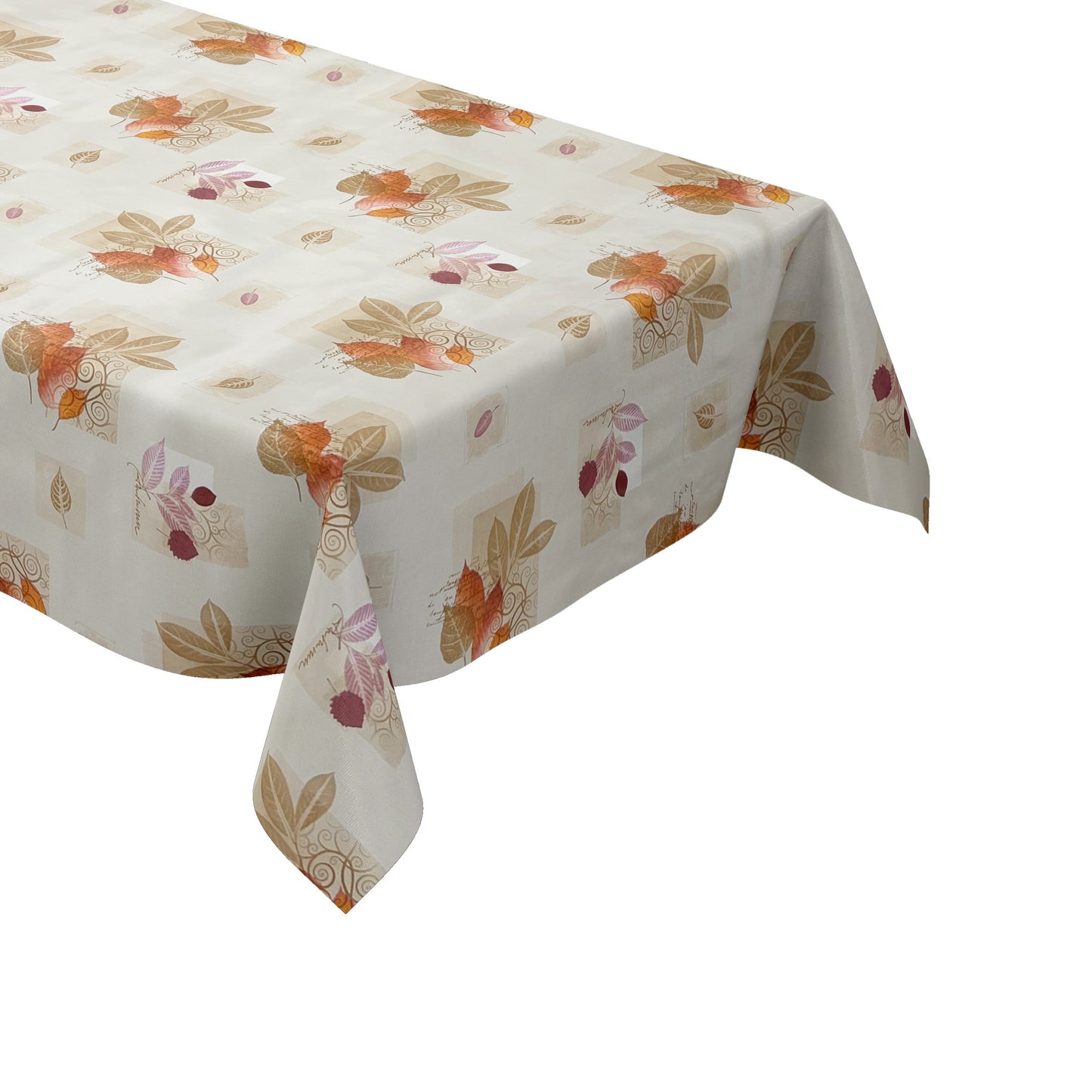 Wachstuchtischdecke Herbst Blätter Laub