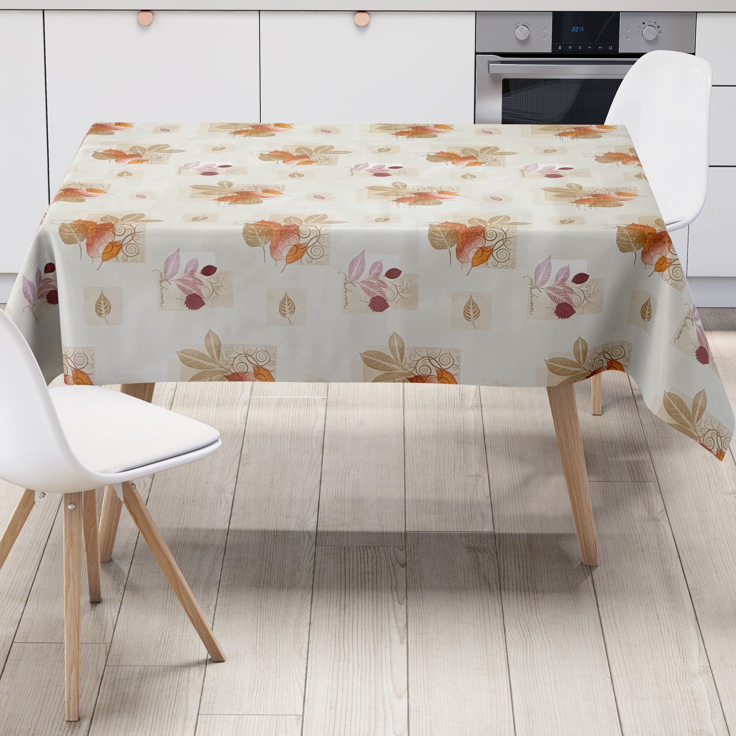 Wachstuchtischdecke Herbst Blätter Laub