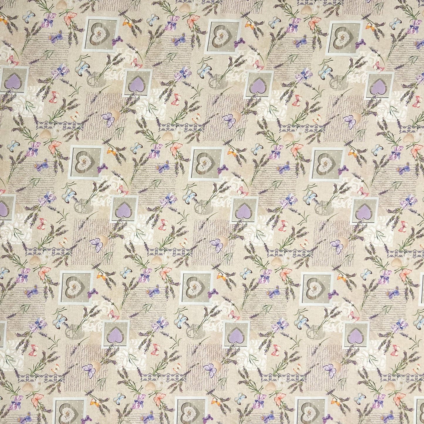 textile Tischdecke Lavendel Schmetterling
