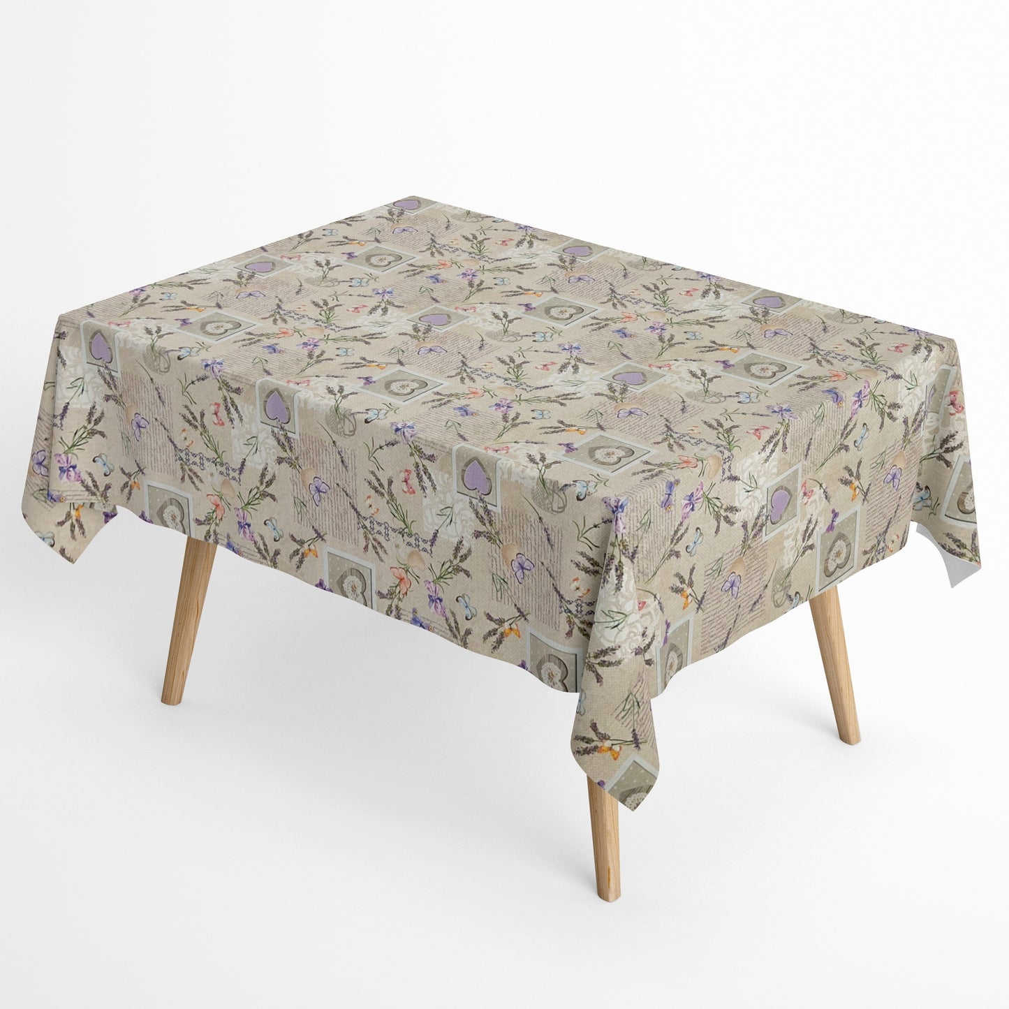 textile Tischdecke Lavendel Schmetterling