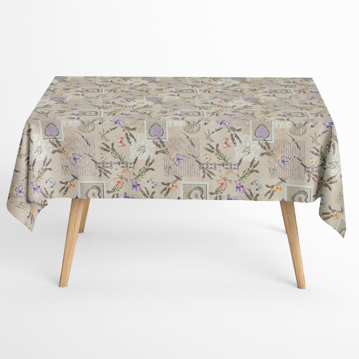 textile Tischdecke Lavendel Schmetterling