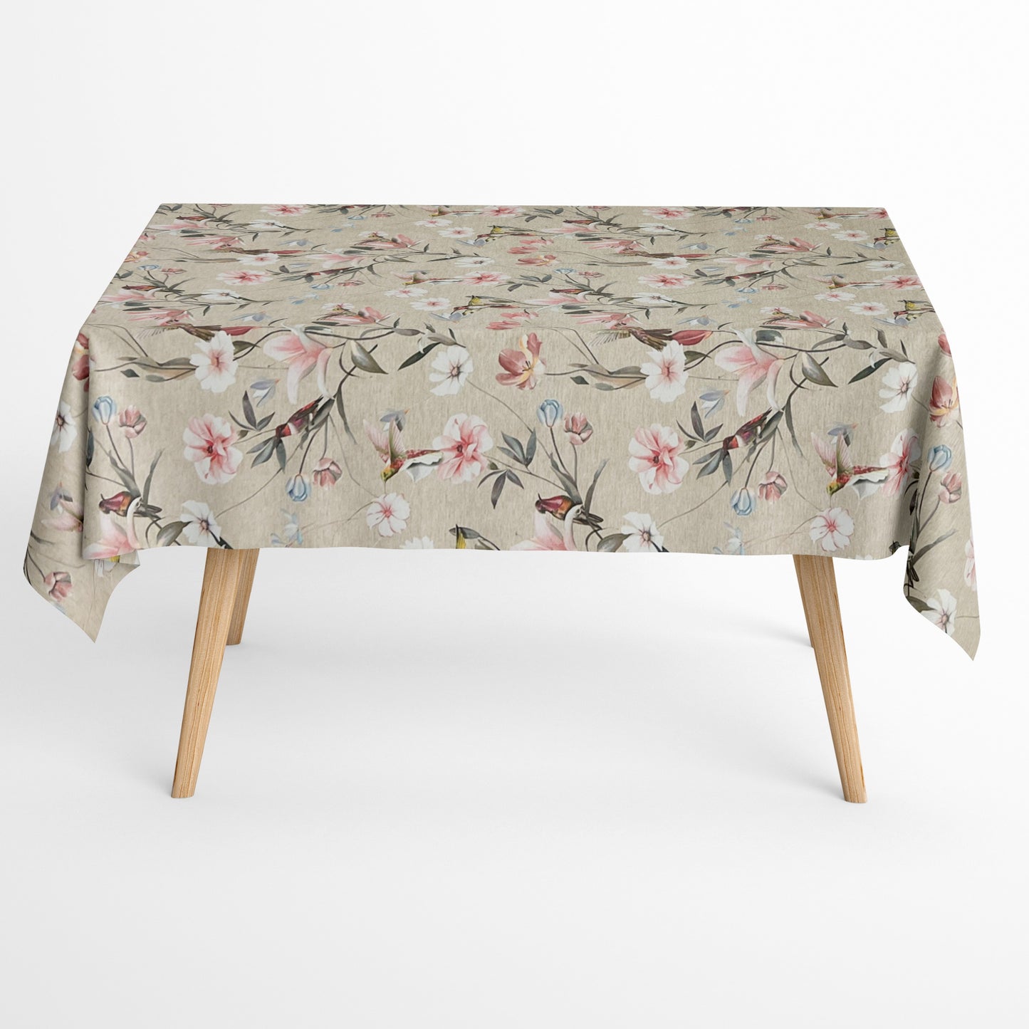 Baumwolltischdecke Colibri Blumen