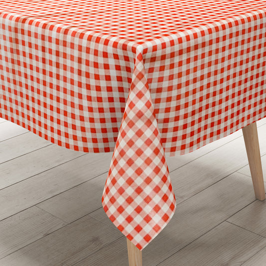 Wachstuch Tischdecke kariert vichy rot