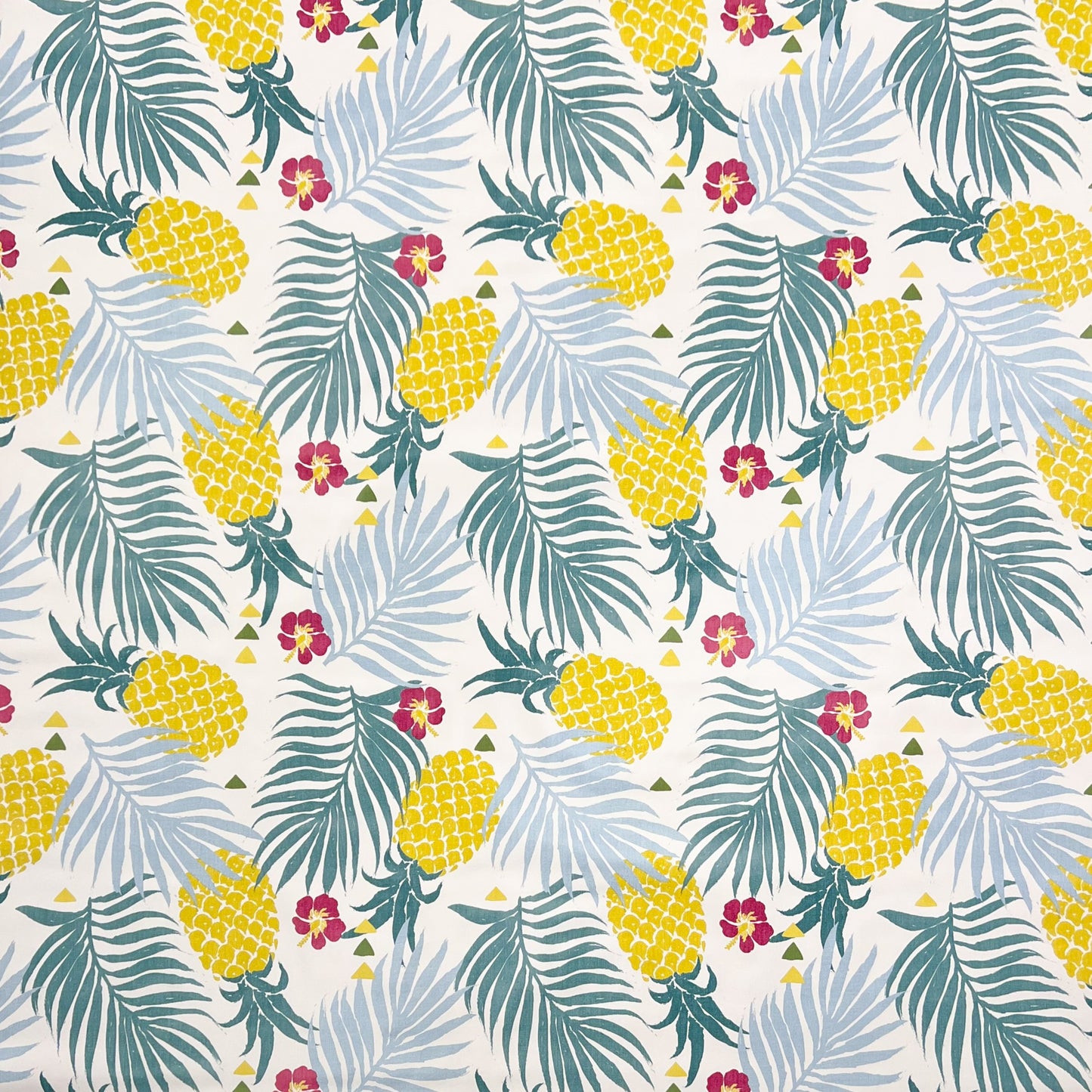 Wachstuch Tischdecke Ananas weiss Dschungel