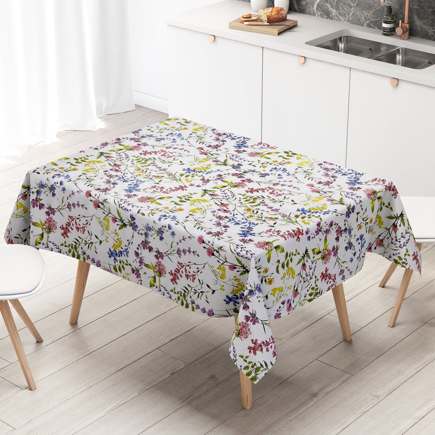 Wachstuch Tischdecke Blumenwiese