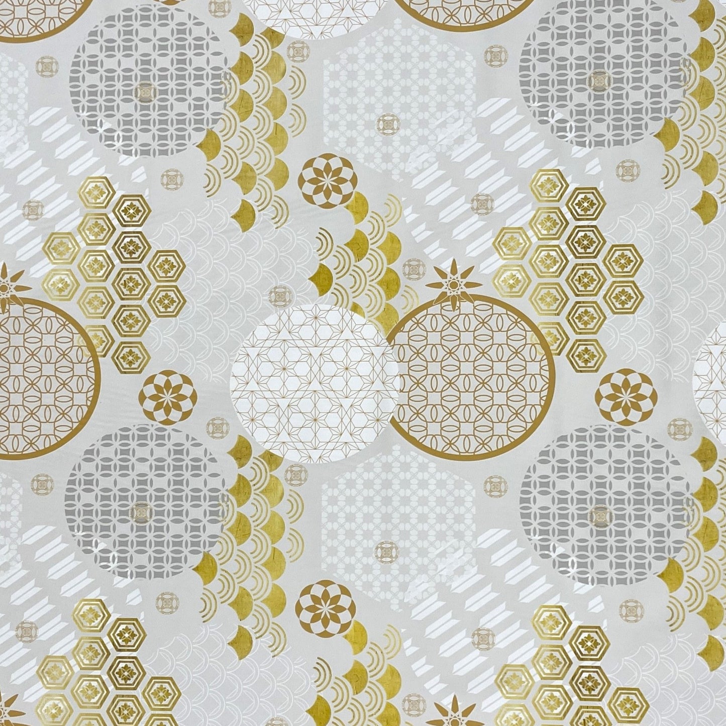 KEVKUS Wachstuch Tischdecke B5023-01 Weihnachten Advent Gold Grau wählbar in eckig, rund und oval -