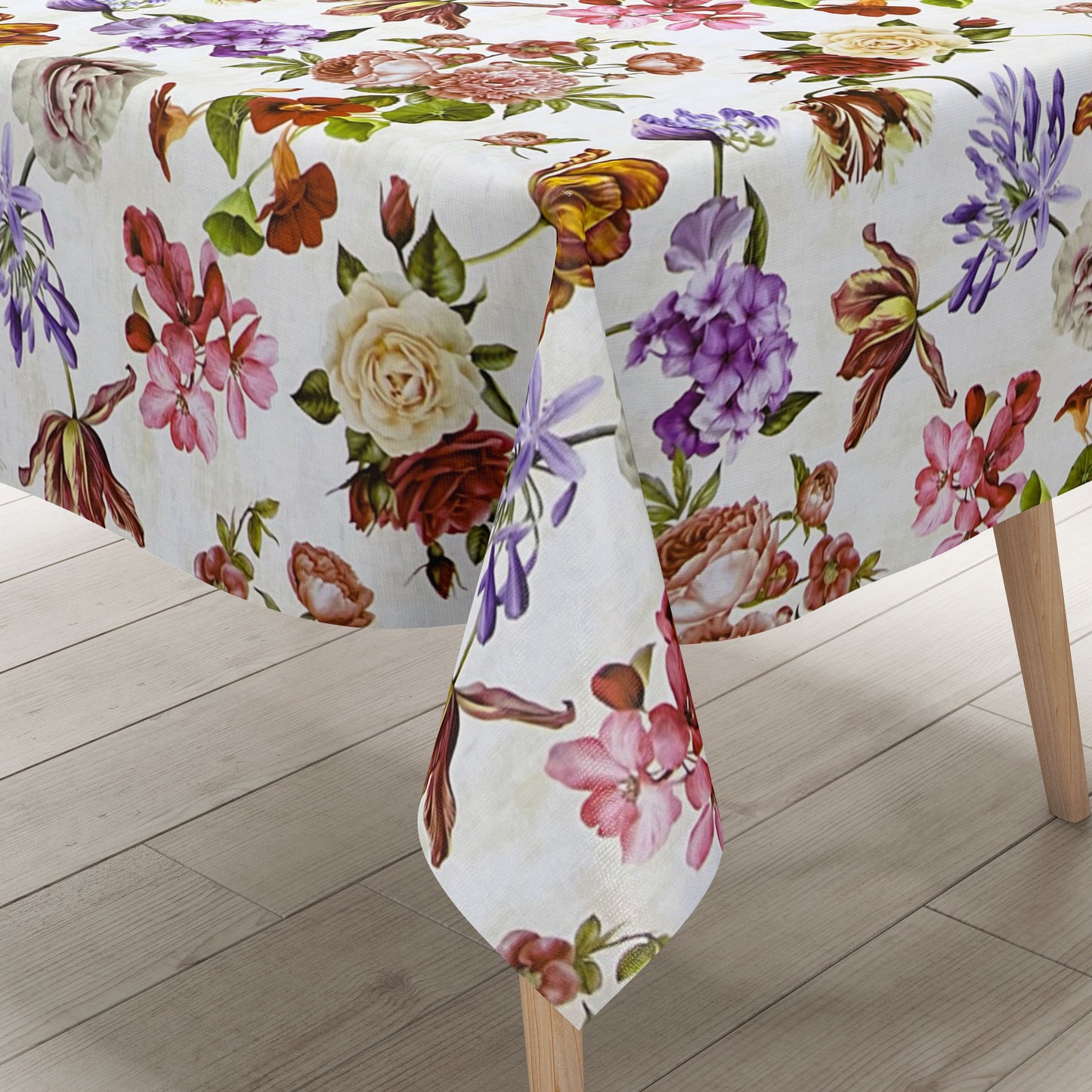 Wachstuch Tischdecke Übergröße Blumen