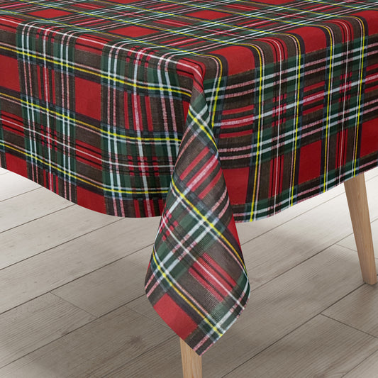 Wachstuch Tischdecke kariert rot grün