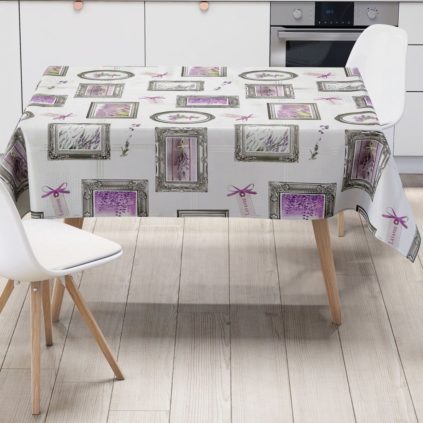 Wachstuch Tischdecke lavendel