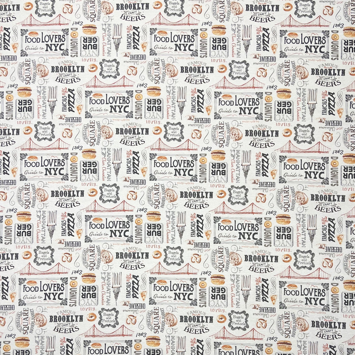 textile Tischdecken Burger Amerika Bier Bagels