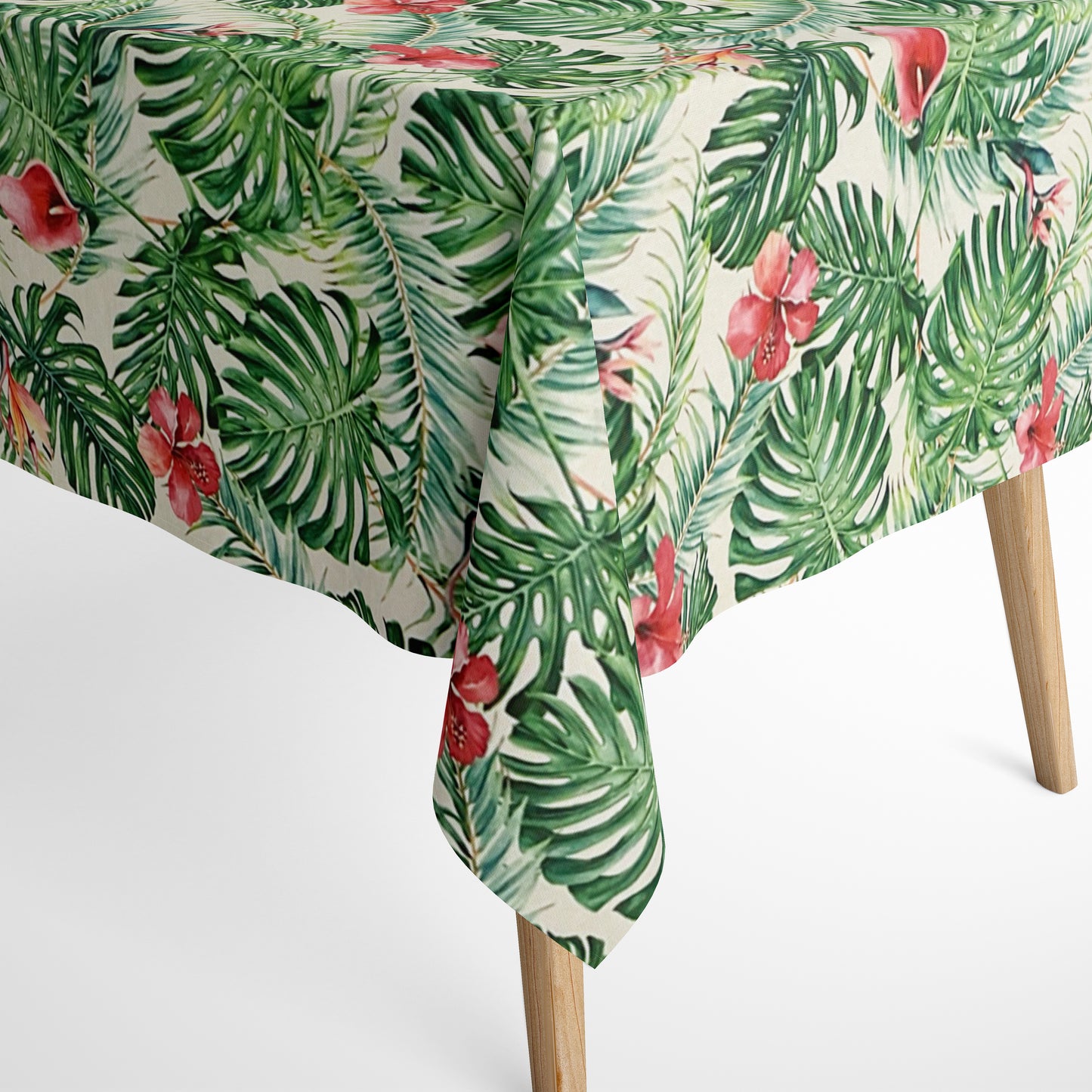 textile Tischdecke Monstera Dschungel