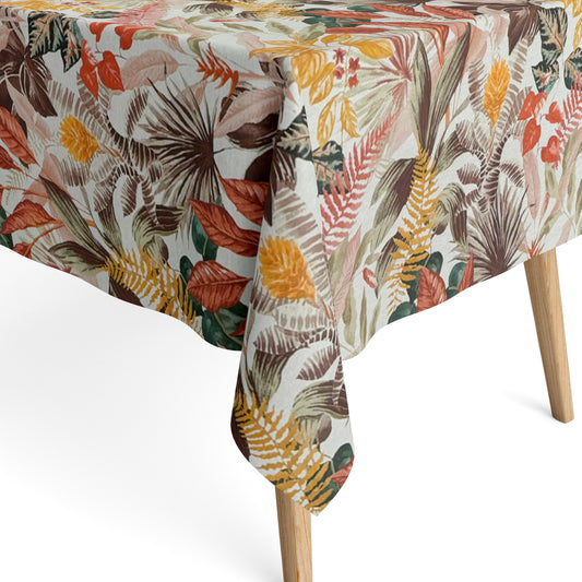 Baumwoll Tischdecke Dschungel Herbst