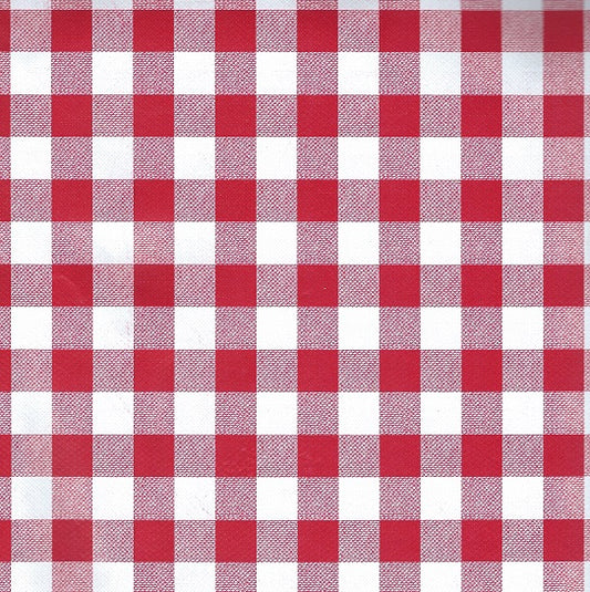 Wachstuchrolle Meterware Rollenware C141011 rot klein kariert