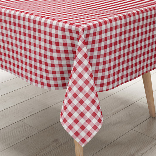 Wachstuch Tischdecke kariert rot Vichy