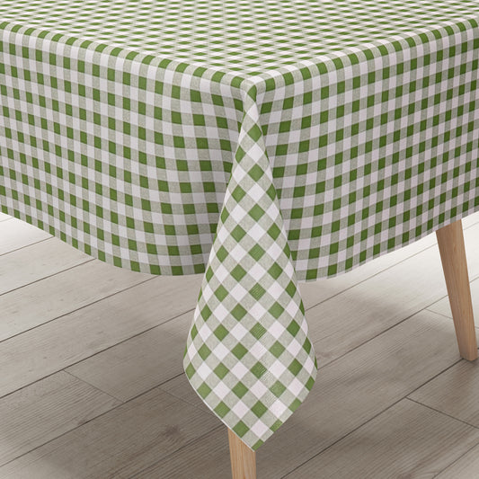Wachstuch Tischdecke kariert grün