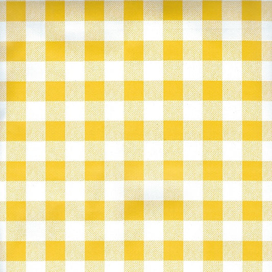 Wachstuchrolle Meterware Rollenware C141014 gelb klein kariert