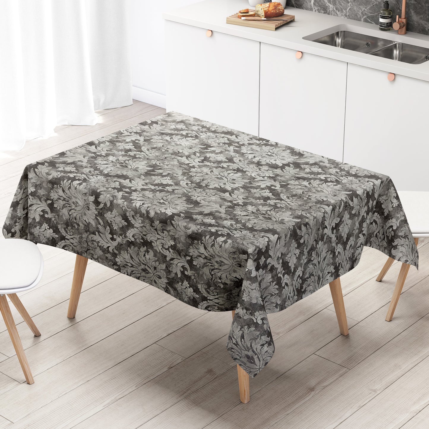 Wachstuch Tischdecke Barock Ornamente