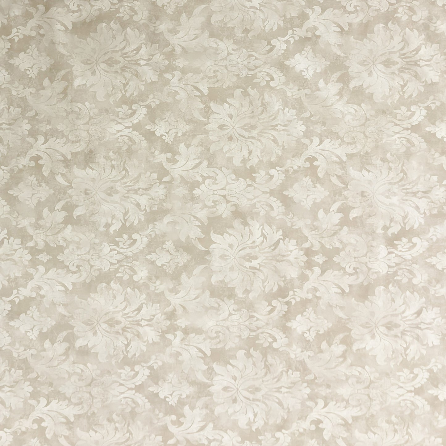 Wachstuch Tischdecke Ornamente Barock beige