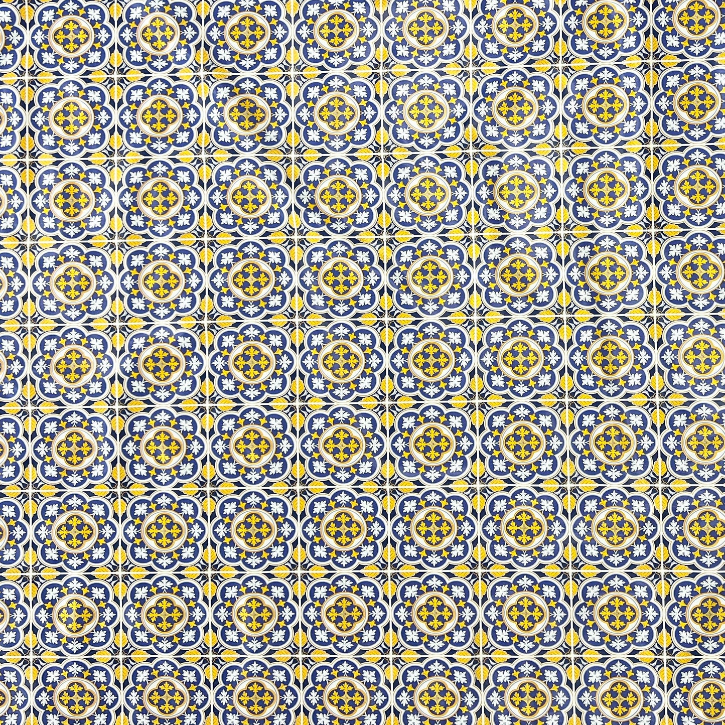 KEVKUS Wachstuch Tischdecke C141141 Mosaik Fliesen Portugal wählbar in eckig, rund und oval -